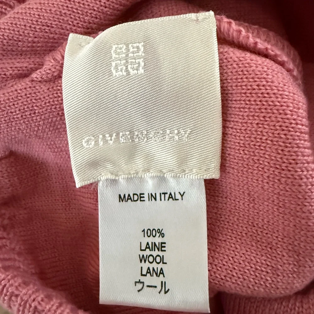 Givenchy Logo Ribbed Wool Beanie –  Rose Knit Hat